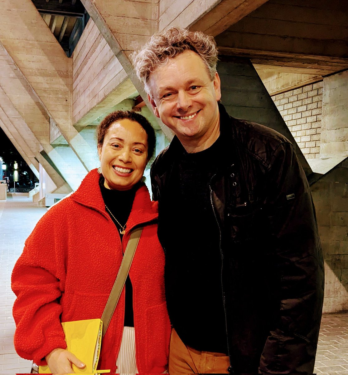 Absolutely stunned by Nye @NationalTheatre last night. The storytelling and production was top notch in every way. Thank you @michaelsheen for your masterful performance, and for taking the time to meet with each of us afterwards. You're a gem and your fans are the loveliest.