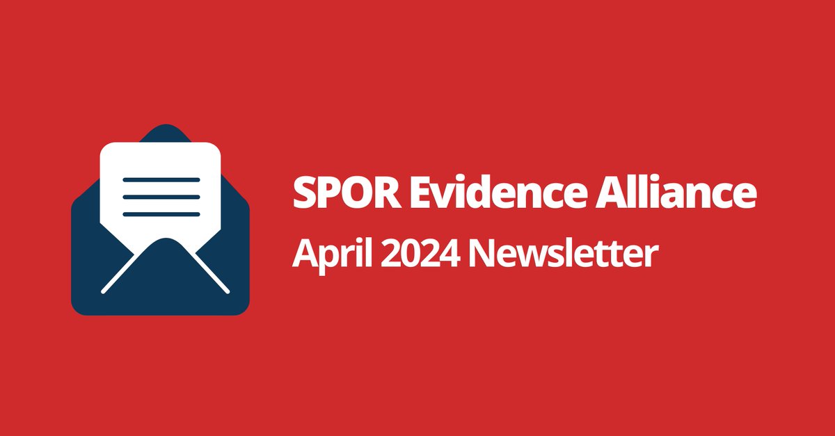 Check out our April 2024 e-newsletter for the latest SPOR Evidence Alliance updates! mailchi.mp/smh/spor-evide…