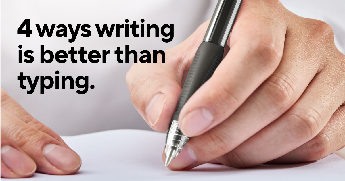 Studies show that handwriting notes instead of typing them can help with recall, engagement and eye health — it can also reduce stress. Let's get you writing more comfortably with the Staples ProGel Pen. Explore the world's most noteworthy pen: bit.ly/44tHO7W