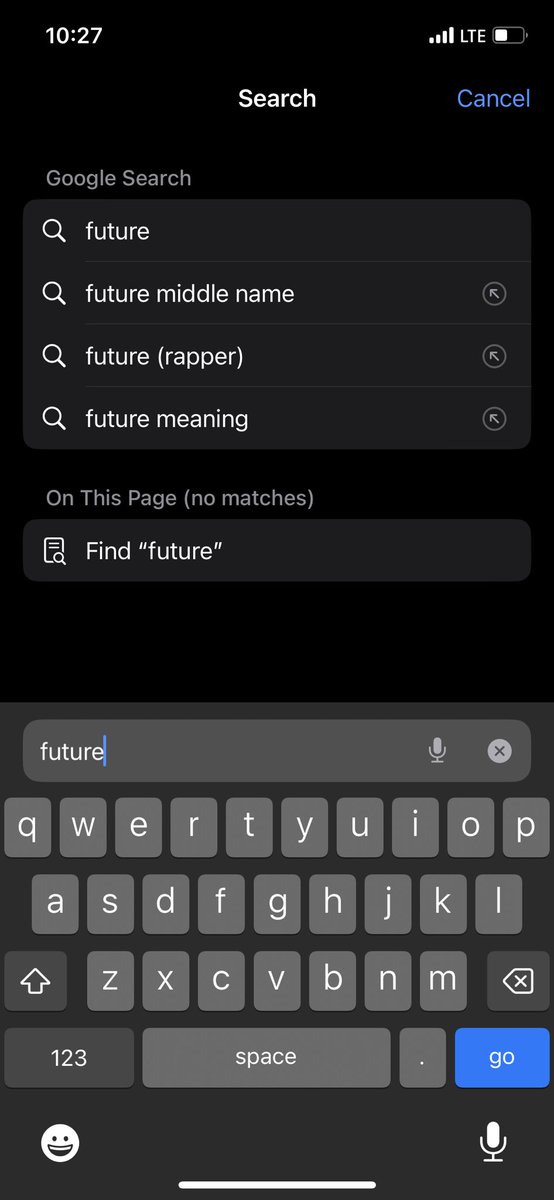 the fact that Google knew I was gonna search for future’s middle name is crazyyy 💀💀💀