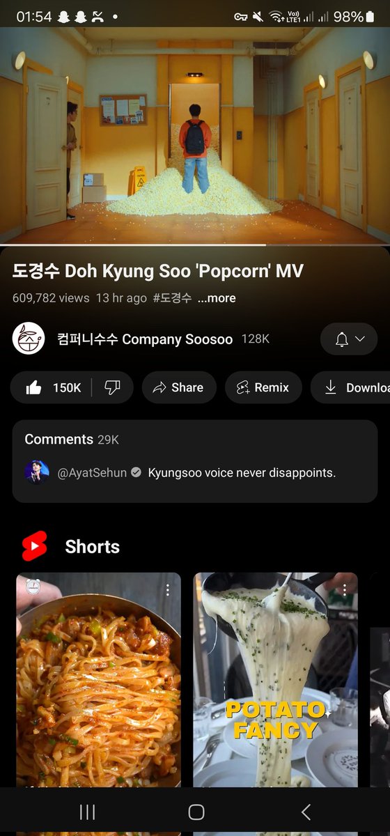 ممنون ببخشید اگر یبار تگ شدید #DOHKYUNGSOO_POPCORN YouTube streaming chain! Share the link and tag 5 moots to do this youtu.be/3AoruwUKQ3I?si… @haanaaexo @hugcloudy @eriL_blink @exolot9_forever @Mhs94exol