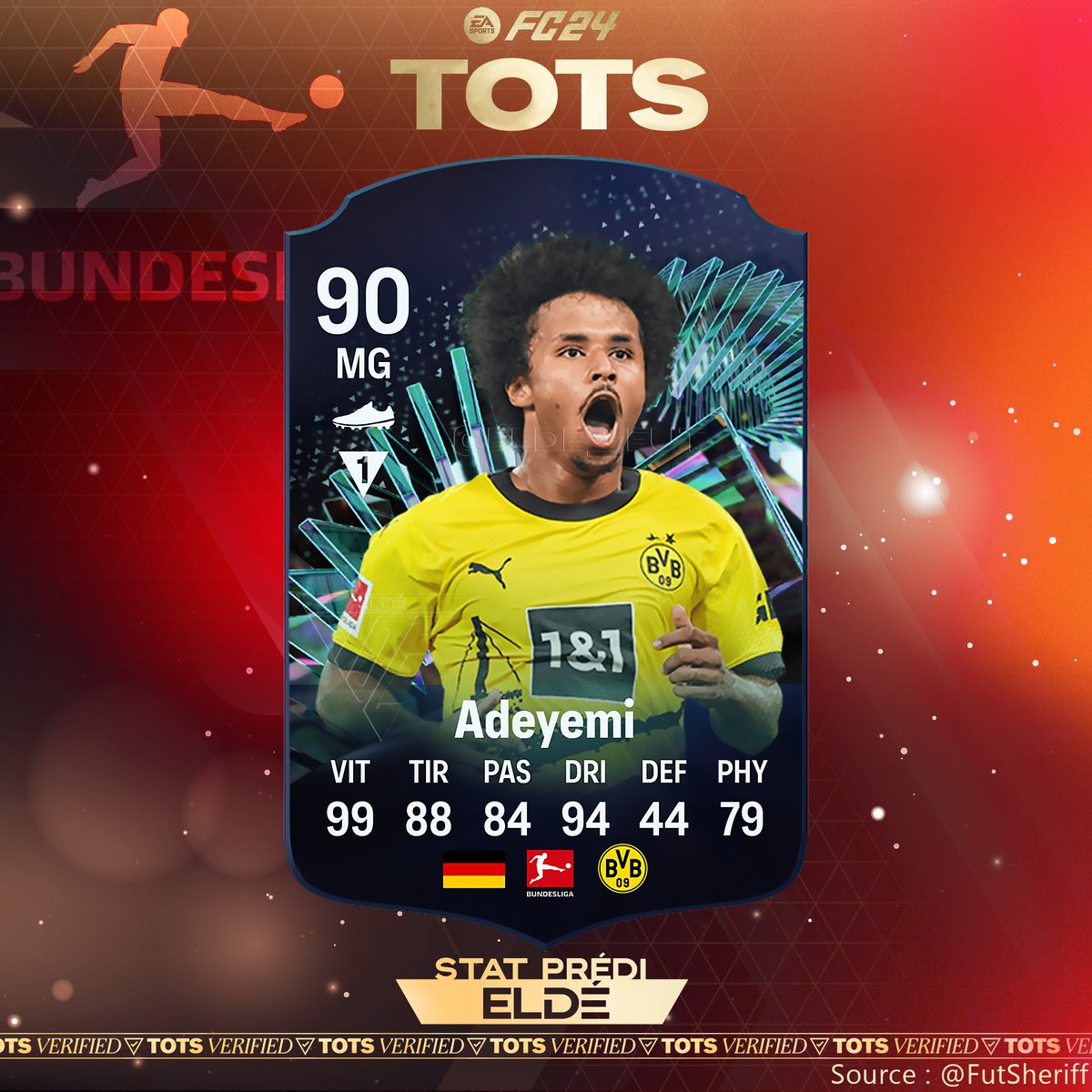 ✨#TOTS Bundesliga

Adeyemi fera partit des TOTS Moments!

#FC24 • #EAFC24 • #EAFC • #UT • #UT24