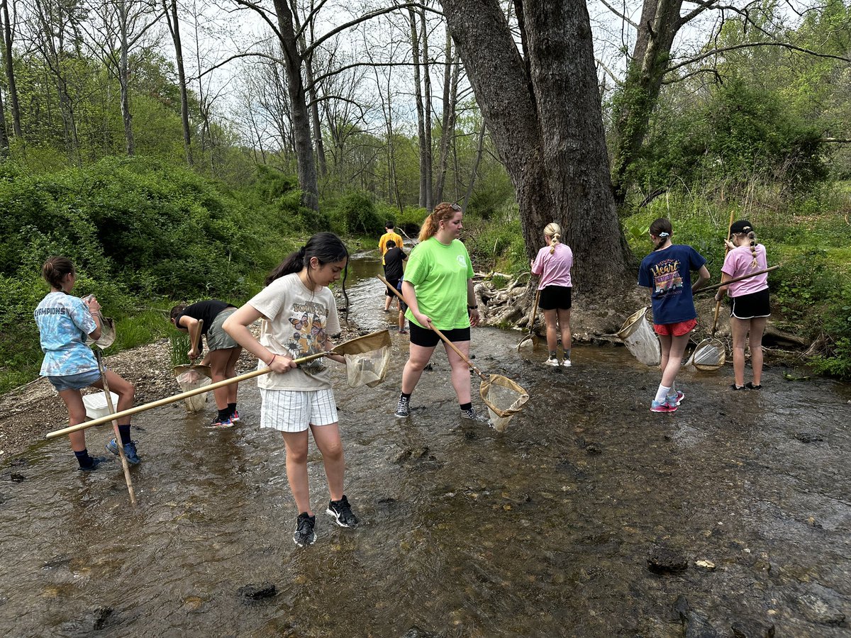 Shiloh MS week 1: purple group collected data to determine if the stream is healthy #ODSchangetheworld