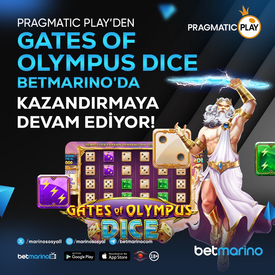 💰 Betmarino’da muhteşem fırsatlarla kazanç şansını kaçırma! 🏛️ Gate of Olympus Dice Betmarino’da! ⚡️Mitolojik güçleri keşfet, heyecan dolu bir deneyim yaşa! ℹ️ Sitemize 7/24 kesintisiz erişim için: betmarino.link/guncel 📲 Mobil uygulamamız: betmarino1.app