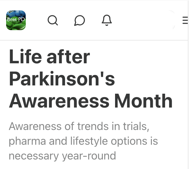 Learn about #anxiety, #intimacy and the latest #wearables in the latest #BeatPDReport. #Parkinsonsnews
open.substack.com/pub/beatpdrepo…