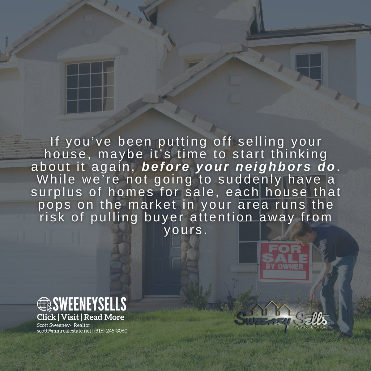 What More Listings Mean When You Sell Your House
🔎Click below to read more, call/text us at (916)-245-3060

💻 | sweeneysells.com

#MMRealEstate #realtor #realestateagent #sweeneysells #listwithsweeney #listingspecialist #sweeneyworldwide