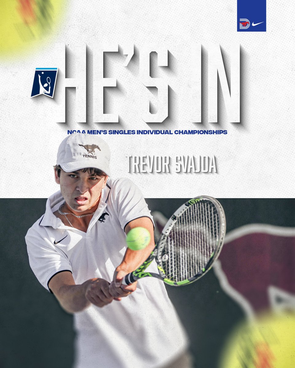 𝙃𝙀’𝙎 𝙄𝙉! Trevor Svajda has qualified for a singles bid to the NCAA Individual Championships! 🗞: bit.ly/3JH9HQ8 #PonyUpDallas