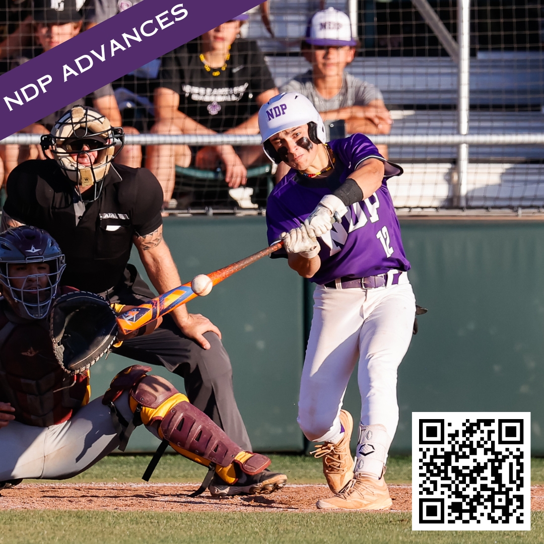 With a 6-4 win over Mountain Pointe, NDP Baseball advances to Round 3A of the State Championships. They face Casteel Thursday at Tempe Diablo Stadium. Tix: ndpsaints.org/athletics or scan QR code. #GoSaints #reverencerespectresponsibility Photo by Mike Harvey - Peak Image Photo