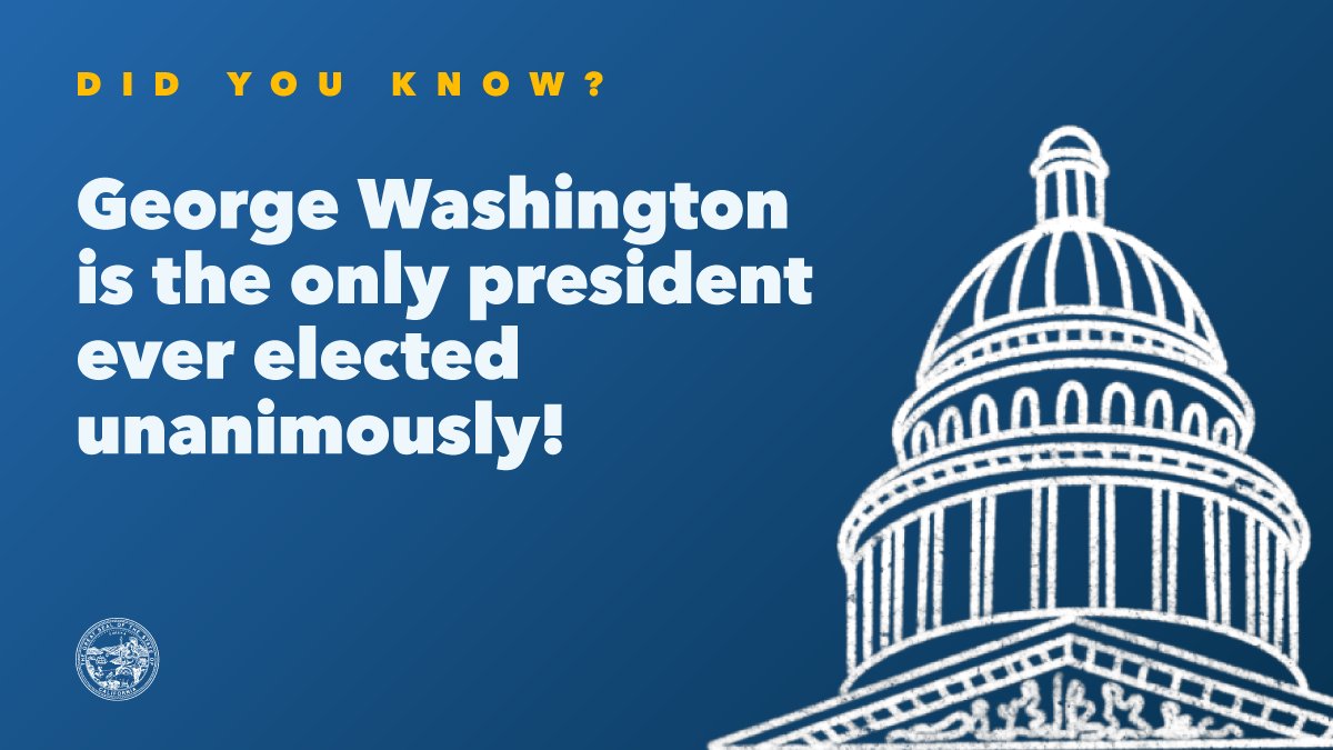 #DYK George Washington is the only president ever elected unanimously?