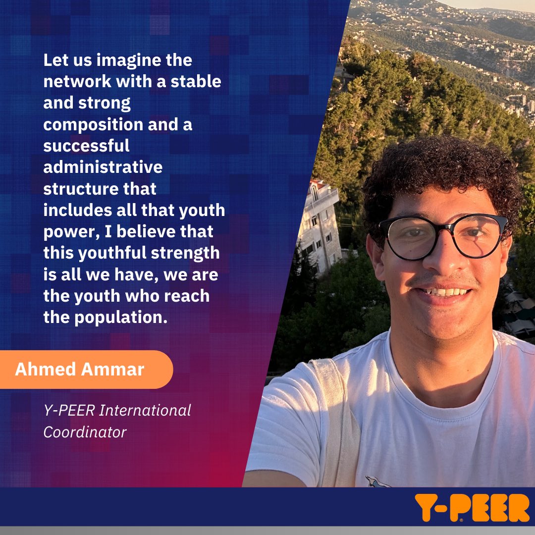 Meet and congratulate Ahmed Ammar, the newly elected 
Y-PEER International Coordinator during the Y-PEER Virtual GAB 2024!

Stay tuned to explore the details from the 
Y-PEER ICs team!

The team of Y-PEER ICs is ready to rock the world in empowering our peers - youth!