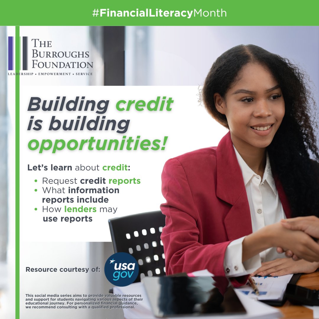 Building credit is building opportunities and that starts by knowing your credit score. Learn about your credit report and how to get a copy with this easy guide: bit.ly/3ngqHiD  

#FinancialEmpowerment #CollegeSuccess #BuildingCredit