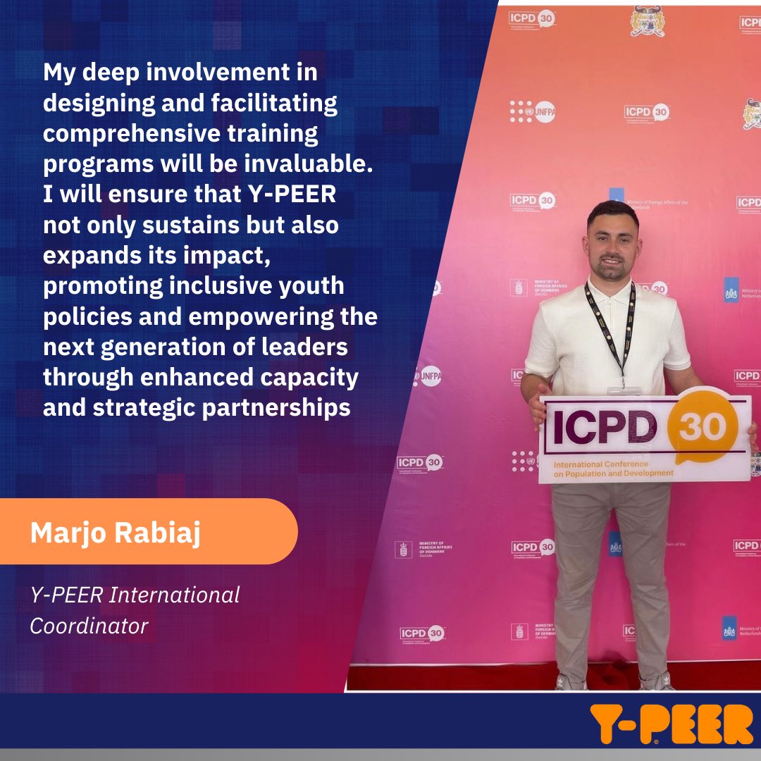 Meet and congratulate Marjo Rabiaj, the newly elected Y-PEER International Coordinator during the Y-PEER Virtual GAB 2024!

Stay tuned to explore the details from the 
Y-PEER ICs team!

The team of Y-PEER ICs is ready to rock the world in empowering our peers - youth!