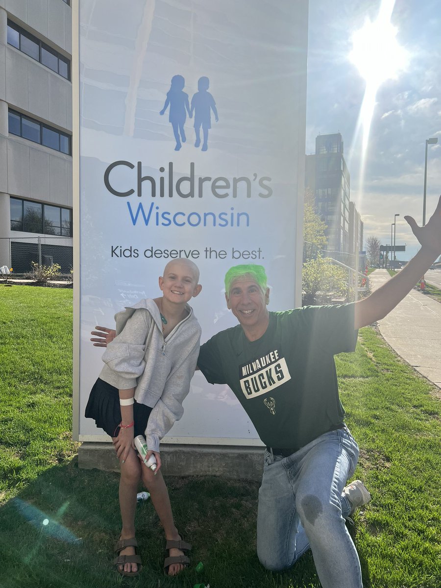 drdavemke's tweet image. Once again, Zuza who truly knows what it means to fight back as she is now home from her 3rd bone marrow transplant @childrenswi @MedicalCollege @maccfund, asks all @FiservForum to give THEIR ALL to lead to a big @Bucks WIN! #GoBucksGo # GoZuzaGo #FearTheDeer