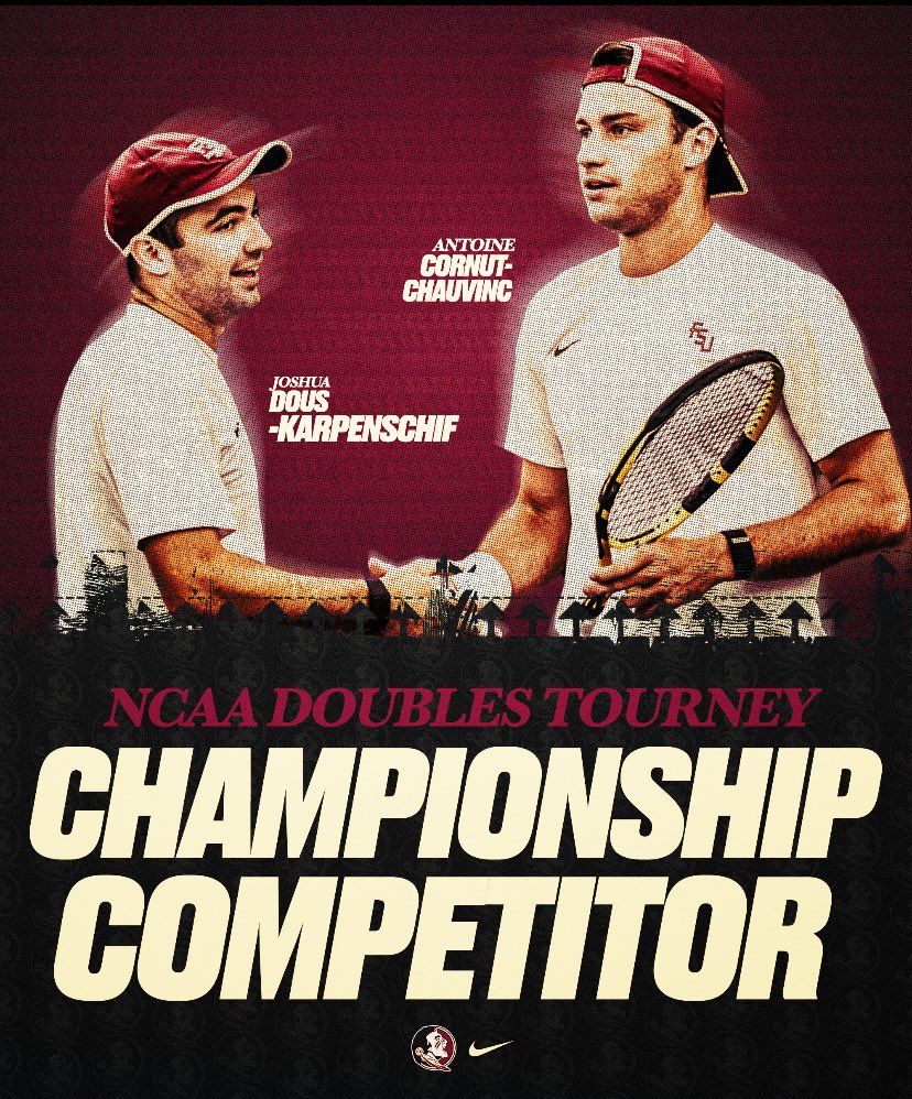 𝑻𝑯𝑬𝒀’𝑹𝑬 𝑰𝑵‼️🔥🍢

Antoine Cornut-Chauvinc and Joshua Dous-Karpenschif qualify for their second-straight NCAA Doubles Championship 👊💥

#OneTribe | #GoNoles