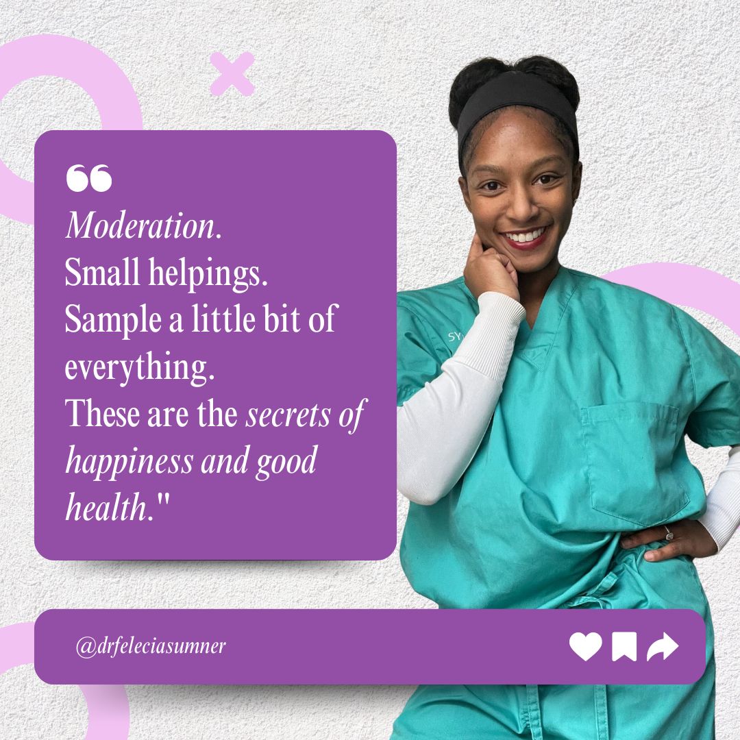 drfeleciasumner's tweet image. 👍 Agree? Hit like and share your thoughts below!

#BalanceNotDeprivation #ModerationIsKey #JuliaChildWisdom #HolisticHealth #FunctionalNutrition #HealthyHabits #MindfulEating #EmpoweredEating #HealthJourney #FunctionalMedicine"