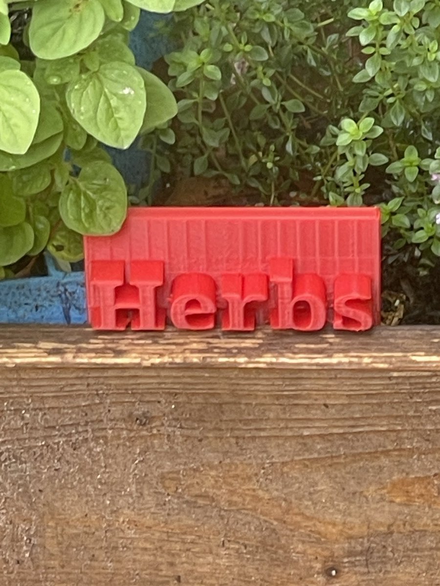 Another Day another problem solved Ss used @tinkercad and our 3D printer to create garden labels… #growingSTEM