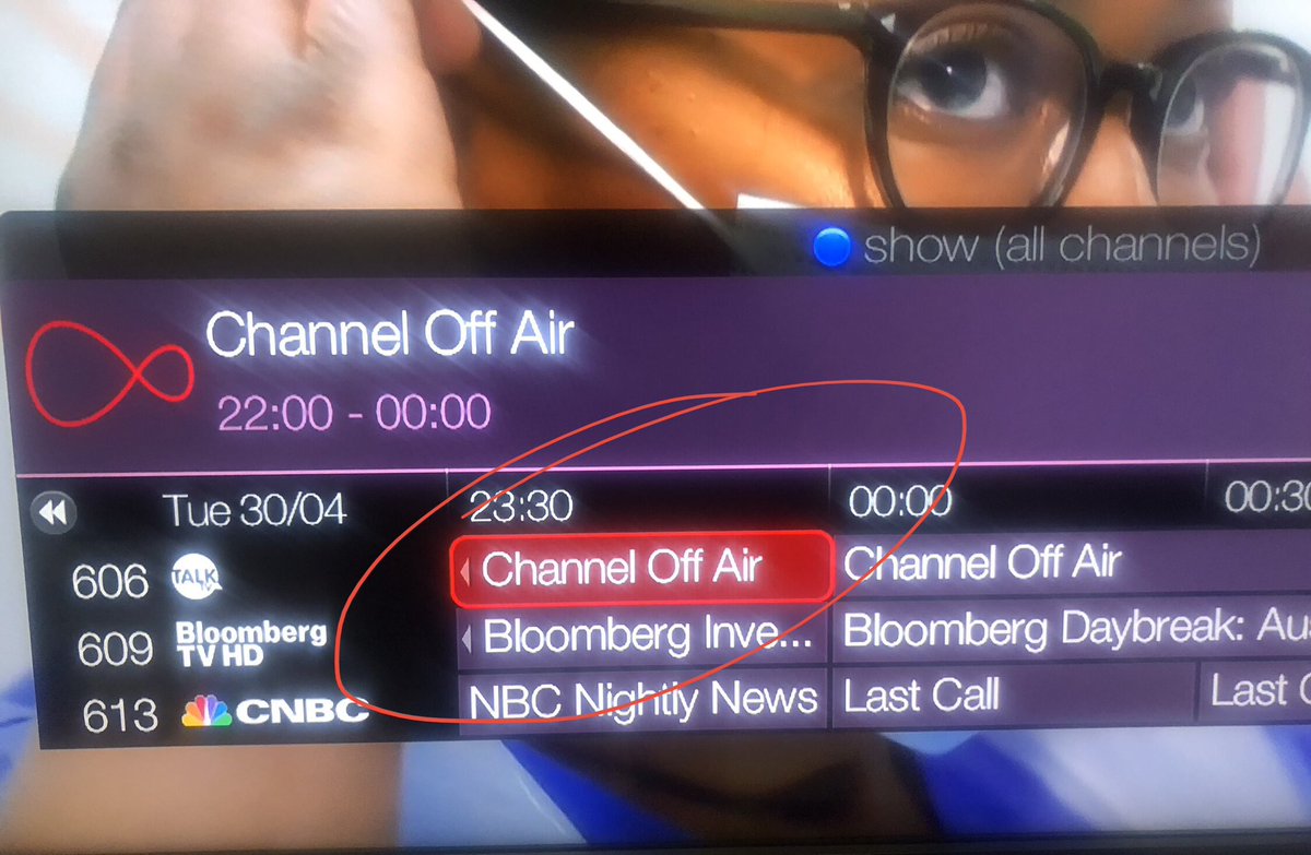 Ha! I finally thought let me tune into that propaganda/ hate for (low) profit channel #TalkTv . Just to see how it looks in my living room. And what do you know ? It says ‘Channel off air’ I was a day too late. Didums. 🙂