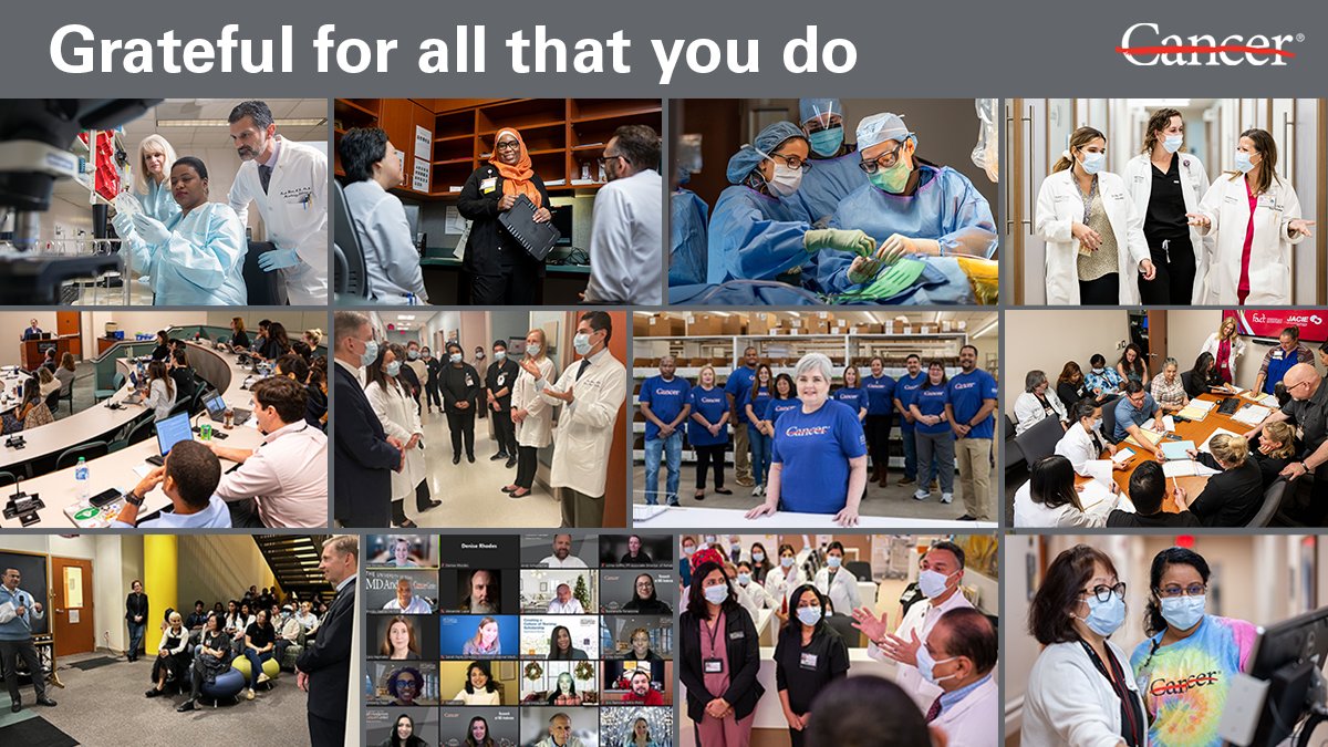 As we kick off Employee Appreciation Month @MDAndersonNews, I want to express my gratitude to our 26,000 teammates for your unwavering commitment to our mission, our patients and to each other. It is a privilege to serve such a talented and dedicated community. #EndCancer