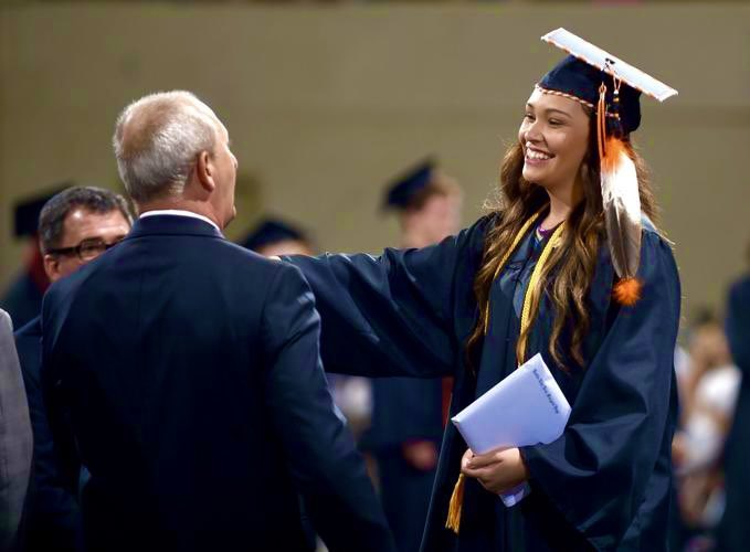 So, believe it or not, a few states in the U.S. still prohibit Native students from wearing traditional regalia to graduation. Should Indigenous graduates be allowed to wear things like feathers and such when they graduate?