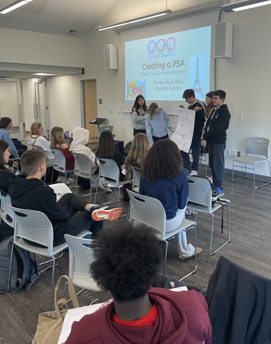 Students from the American College of Greece joined our 9th grade Interdisciplinary Program team this week to get to know one another, attend classes, study about infectious diseases &amp; design and share PSAs. Great energy and new friends made!