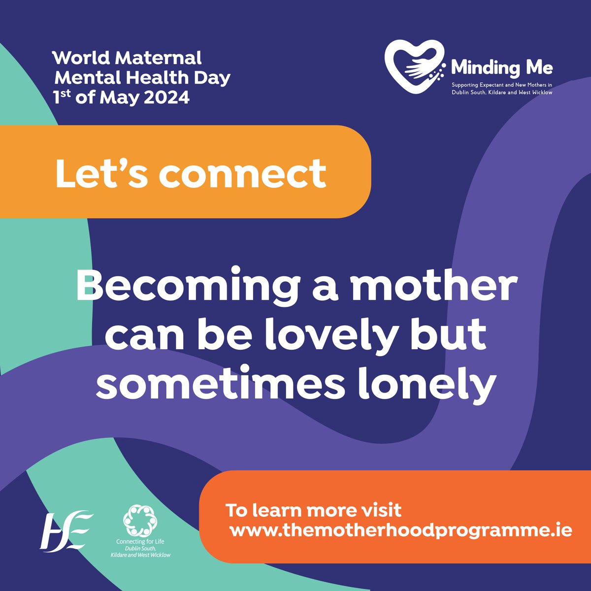 Motherhood is a journey filled with love, but at times can be isolating. Join the Let's Connect campaign to combat loneliness in motherhood and help create a supportive community where every mum feels connected. Visit themotherhoodprogramme.ie for info. #maternalmentalhealthmatters