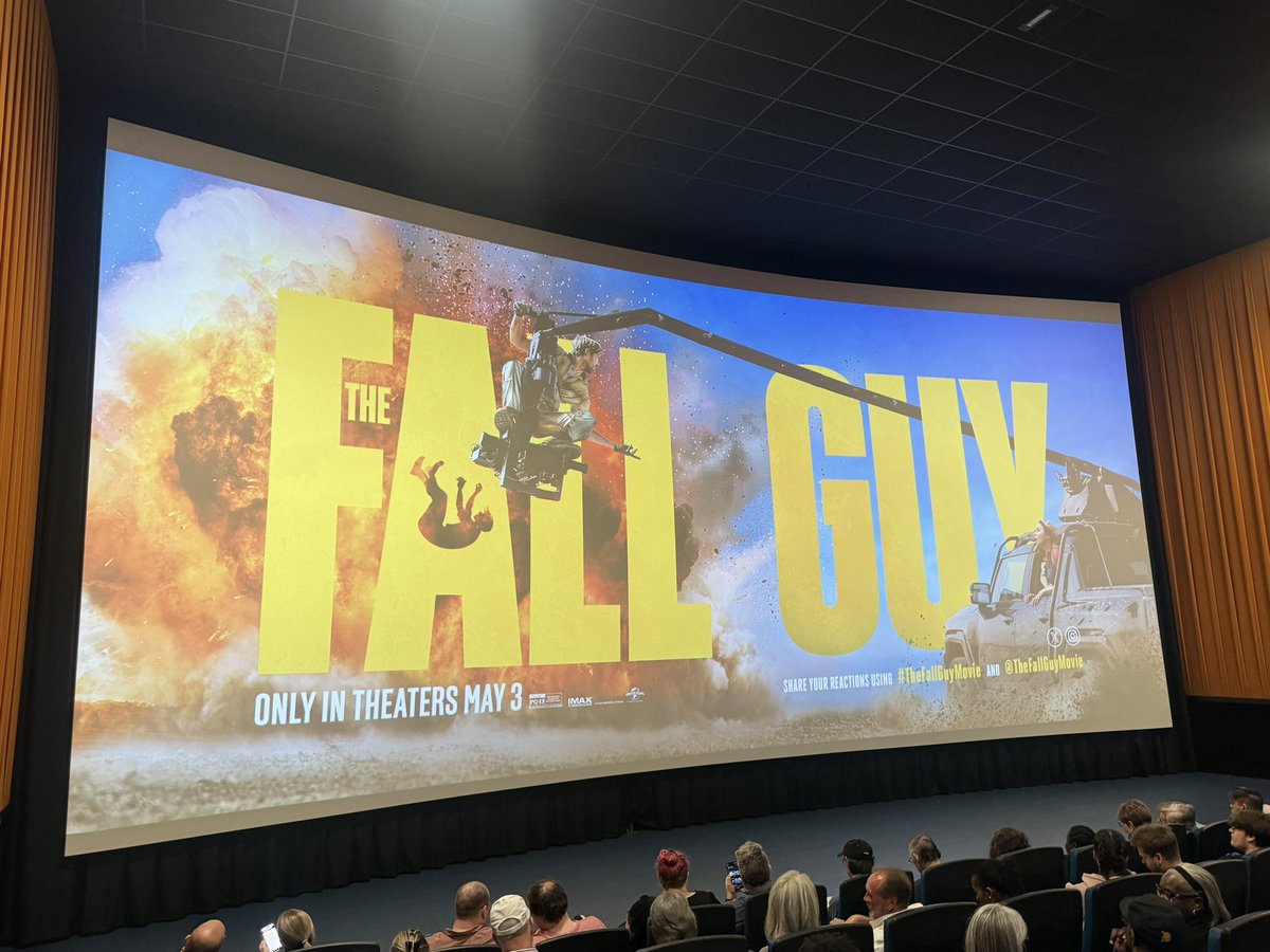 #TheFallGuyMovie screening time! Should be a fun one Spoiler free review to follow Who’s fired up for this one…