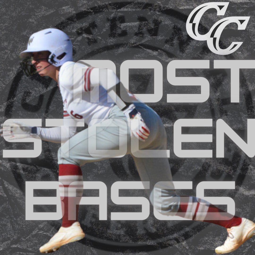 CICCHETTI IS ON A ROLL🏄‍♀️👊🏻

Sophia Cicchetti has just broken the Centennial Conference record for most stolen bases‼️ Cicchetti has a stolen base record of 44 for 44🫏