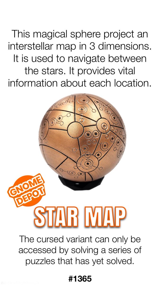 Star Map #gnomedepot #magicitems