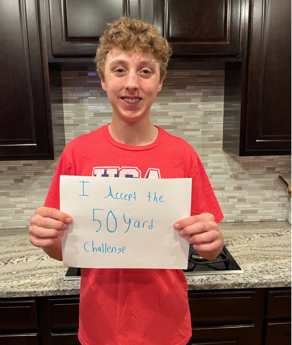 It brings me great joy to share with you the news of a new addition to our family. Please join me in welcoming Ayden of Elgin , IL to our fold! Ayden has stepped up & accepted our 50 yard challenge .By embracing this challenge, he has shown us that he is committed to making a