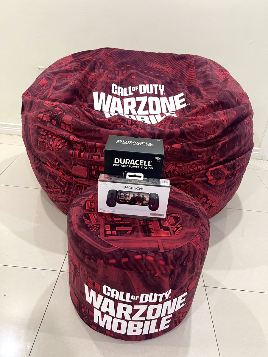 Huge shoutout to @WarzoneMobile for hooking me up with this bean bag, backbone controller and portable power station! Y’all the GOATS‼️🐐 #WarzoneMobile