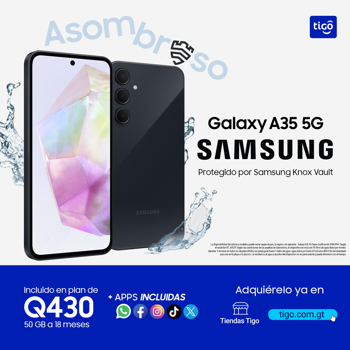 Tu próximo smartphone será asombroso 😎

Renueva hoy tu plan postpago Tigo y adquiere GRATIS el nuevo Galaxy A35

Renueva aquí tigo.com.gt 📲