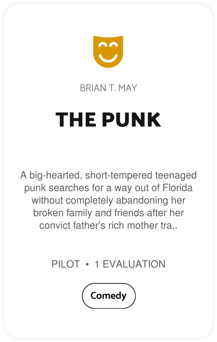 Black List readers enjoyed THE PUNK by Brian T. May. blcklst.com/scripts/154732 #BlackListWeekendRead