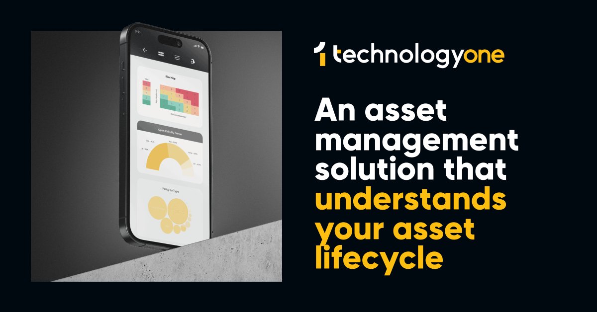 Gain real-time visibility of your organisation’s assets with quicker time-to-value thanks to TechnologyOne SaaS Plus for our Enterprise Asset Management solution. Learn more: ter.li/ibdiqy