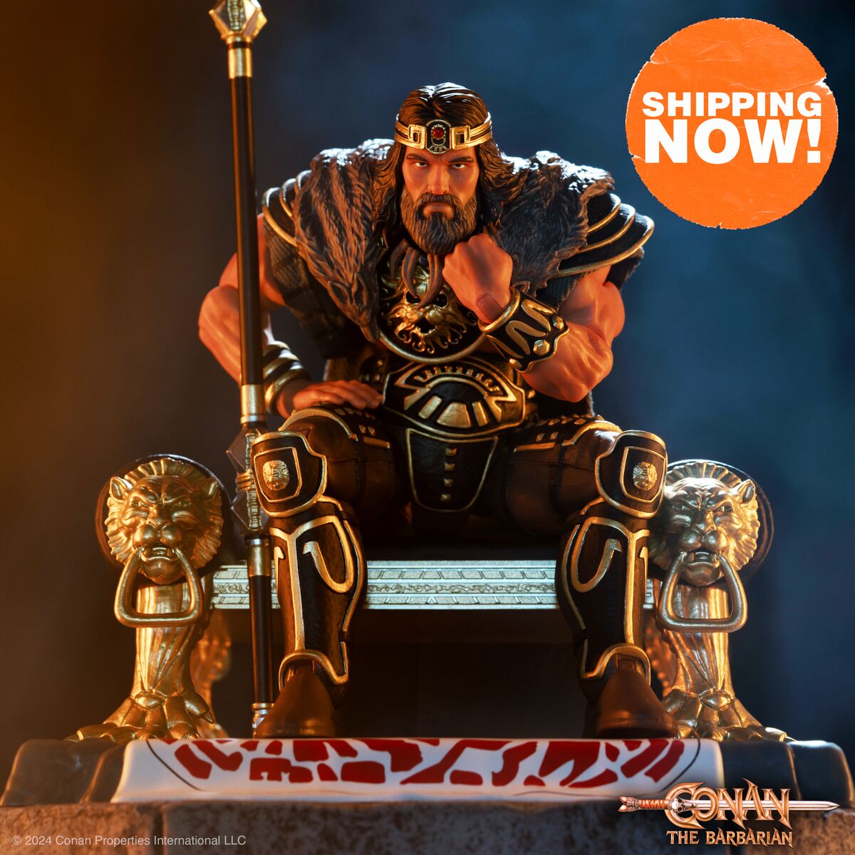 SHIPPING NOW! The made-to-order, 7” scale Conan The Barbarian ULTIMATES! Wave 4, featuring King Conan and The Throne of Aquilonia, is shipping now! Conan fans, tag us in your ULTIMATES! photos! #super7 #super7ultimates