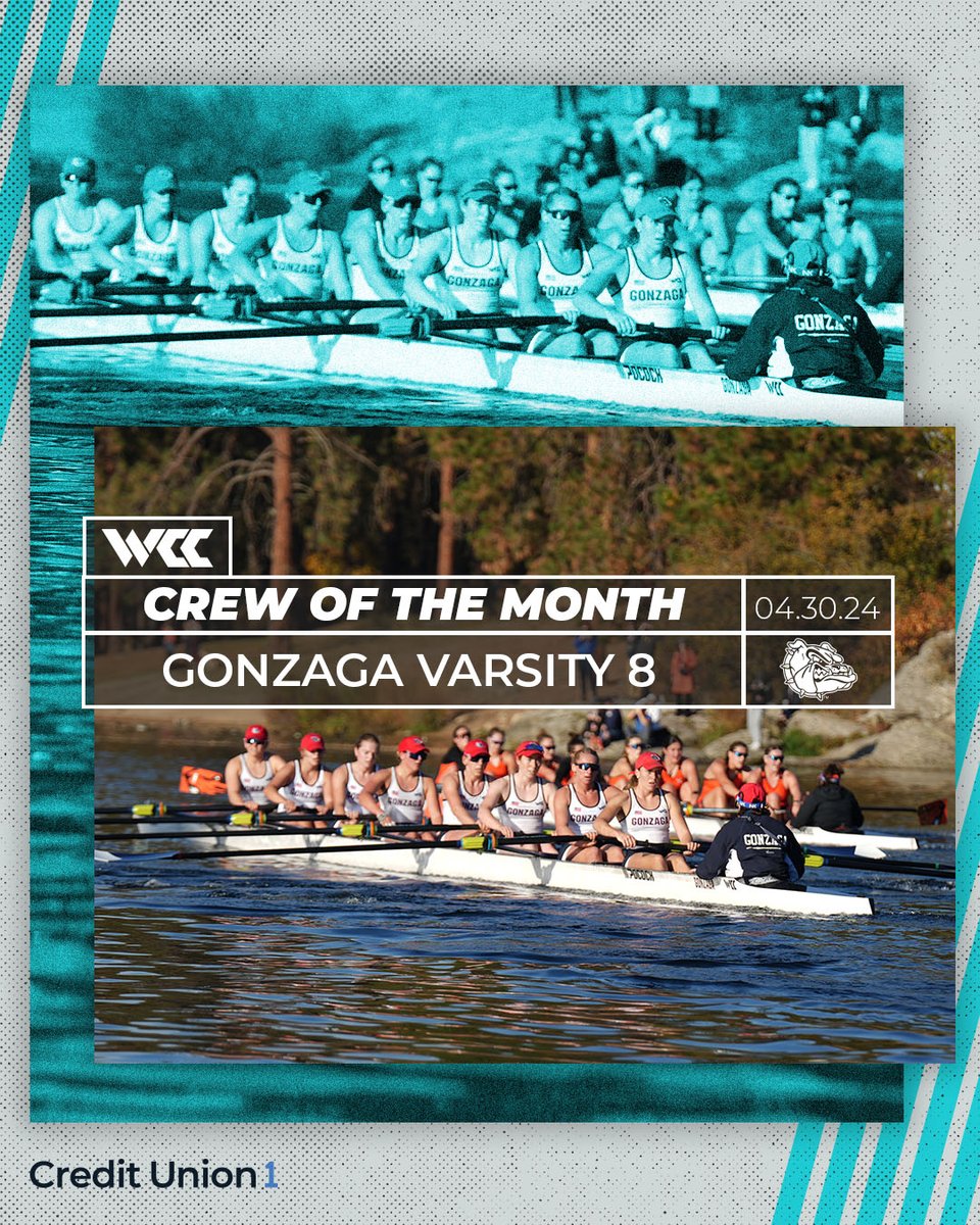 The @MyCreditUnion1 #WCCsports Crew of the Month 🚣‍♀️ @ZagWRowing Varsity 8 🗒️bit.ly/44qSsft