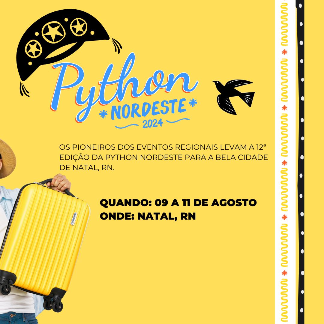 Python Cerrado (@pythoncerrado) on Twitter photo PyTour Brasil! ✈️ Pronto para um ano repleto de aprendizado, networking e muita programação Python?🐍✨ Confira todos os eventos incríveis que a #comunidade #Python preparou para 2024 🤩 @pythonSul <a href="/pythonbrasil/">Python Brasil</a> @pythonNordeste <a href="/python_sudeste/">Python Sudeste</a> @pythonNorte PyTour Brasil! ✈️ Pronto para um ano repleto de aprendizado, networking e muita programação Python?🐍✨ Confira todos os eventos incríveis que a #comunidade #Python preparou para 2024 🤩 @pythonSul <a href="/pythonbrasil/">Python Brasil</a> @pythonNordeste <a href="/python_sudeste/">Python Sudeste</a> @pythonNorte