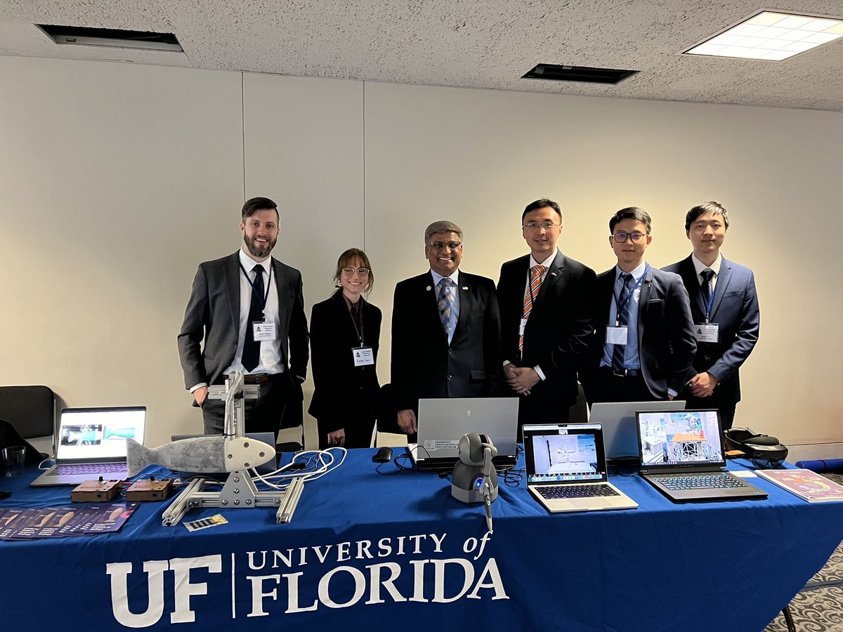 Had a great show at US senate today! Showed our robot teleoperation tech to congressional members and @NSF director @DrPanch. Teleoperated a robot arm at UF from DC, and an underwater robot in Hawaii! So excited that tech can help mitigate workforce gaps. @essie_uf @UFWertheim