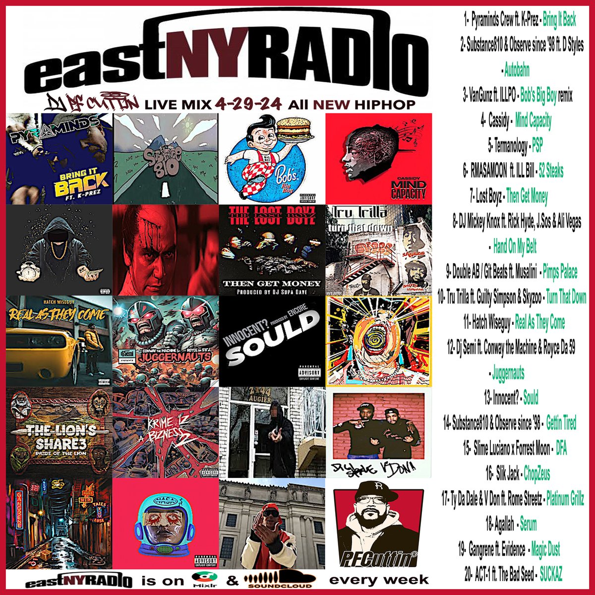 ‘EastNYRadio 4-29-24 mix’ by @PFCUTTIN is on #SoundCloud on.soundcloud.com/pWv4jw2amd6FXv…