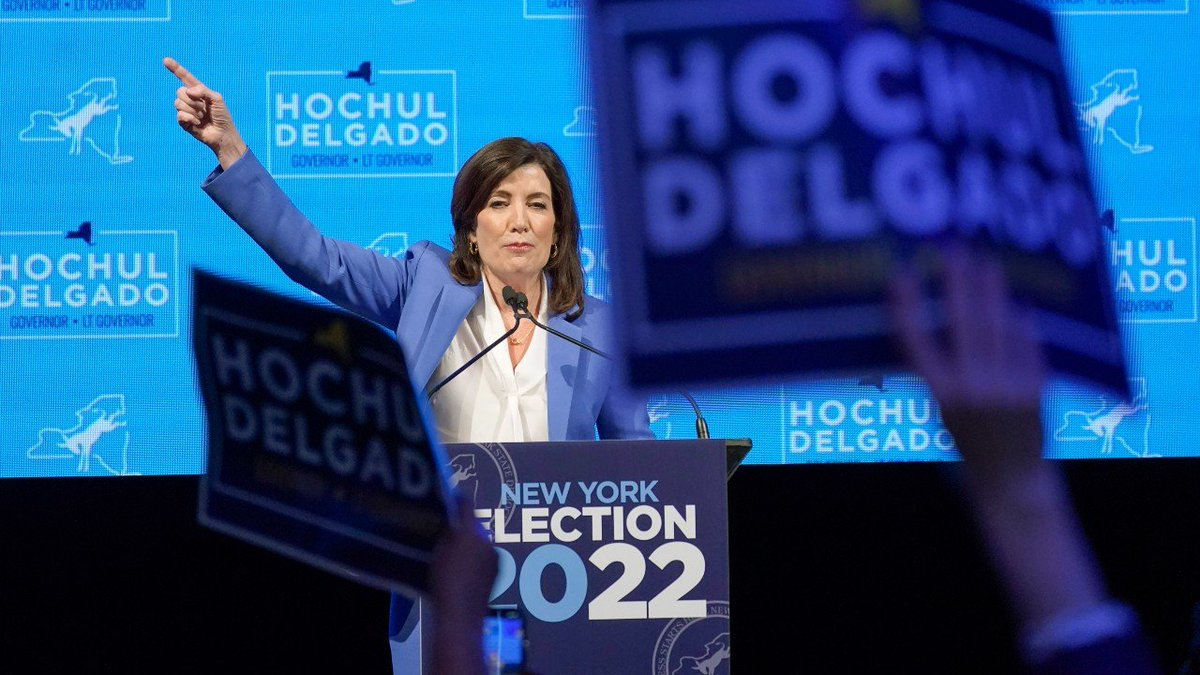 Historic Win! Kathy Hochul becomes the first elected female governor of New York, defeating Lee Zeldin. Key races across the U.S. yet to be decided. #ElectionNight #NYGovernor #Midterms2022  Check out