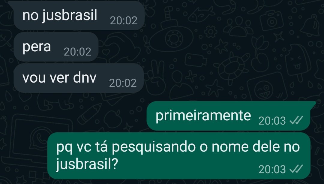 imagina stalkear até no jusbrasil