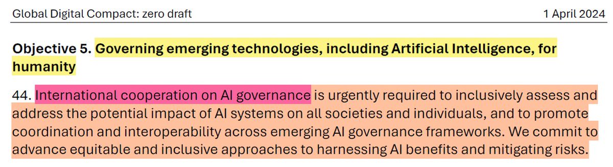 Por fim, os futuros interesses da ONU (G7), ligados ao controle da governança GLOBAL de tecnologias de IA, um tema ainda emergente e com incomensuráveis repercussões sobre a Segurança Nacional dos Estados-Membros.