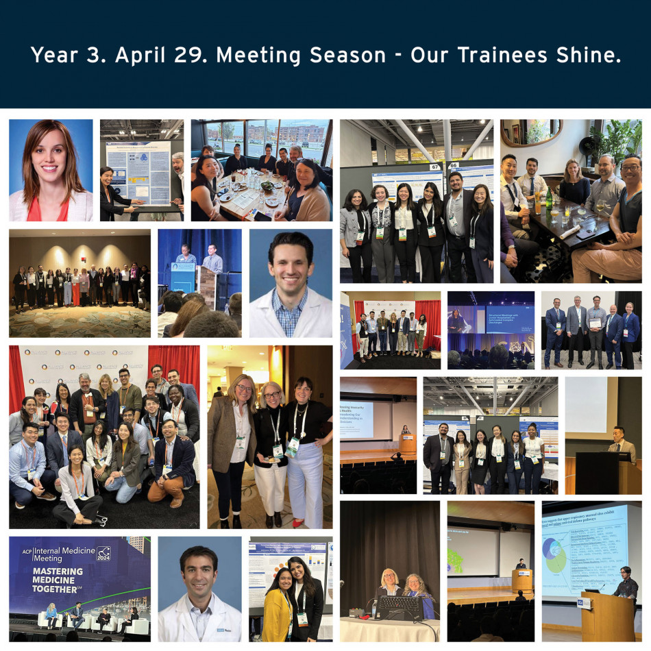 It's conference season! Our faculty & staff are shining bright at annual meetings throughout the country. From cardiology to medical education, meet the LEADERS taking center stage to discuss the latest in research, patient care, & education in the DoM. bit.ly/3UprU9I