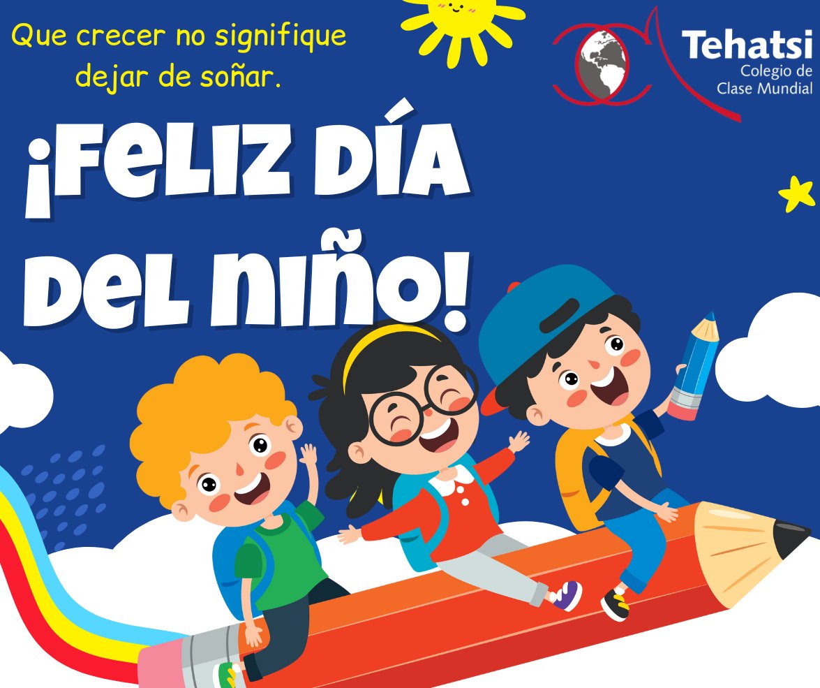 ¡Que este día esté lleno de alegría, aprendizaje y sueños para todos los niños! ¡Feliz Día de la Niña y el Niño! 🤩👑#Colegiotehatsi #FelizDiaDelNiño #30deAbril #NiñosFelices