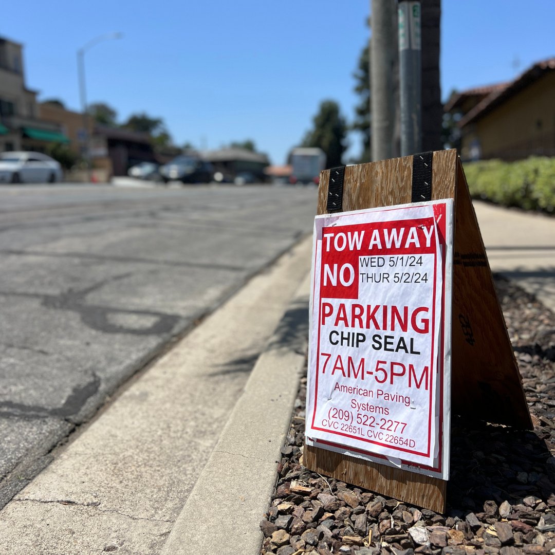 🚧 ROAD WORK ALERT! From May 1-2, chip seal work will be underway on several streets in La Mesa. Please follow the “no parking” signs and drive with caution. For more info on the impacted streets, check out our Slurry Project Interactive Map: bit.ly/49u2Gge.