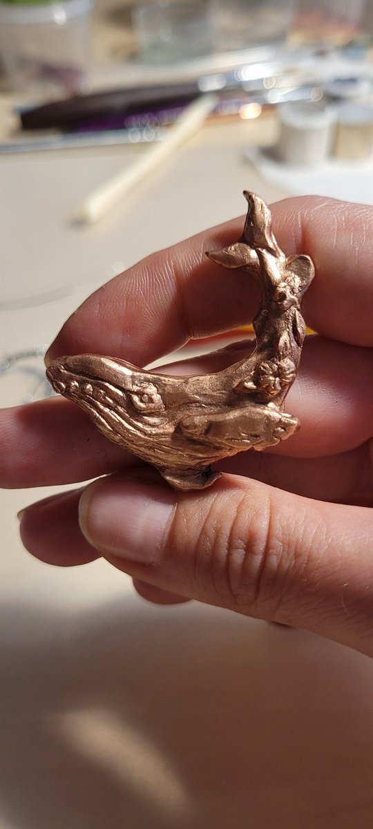 What should I add to this pendant?
#jewellerymaking #jewelry #whale #whalelovers
