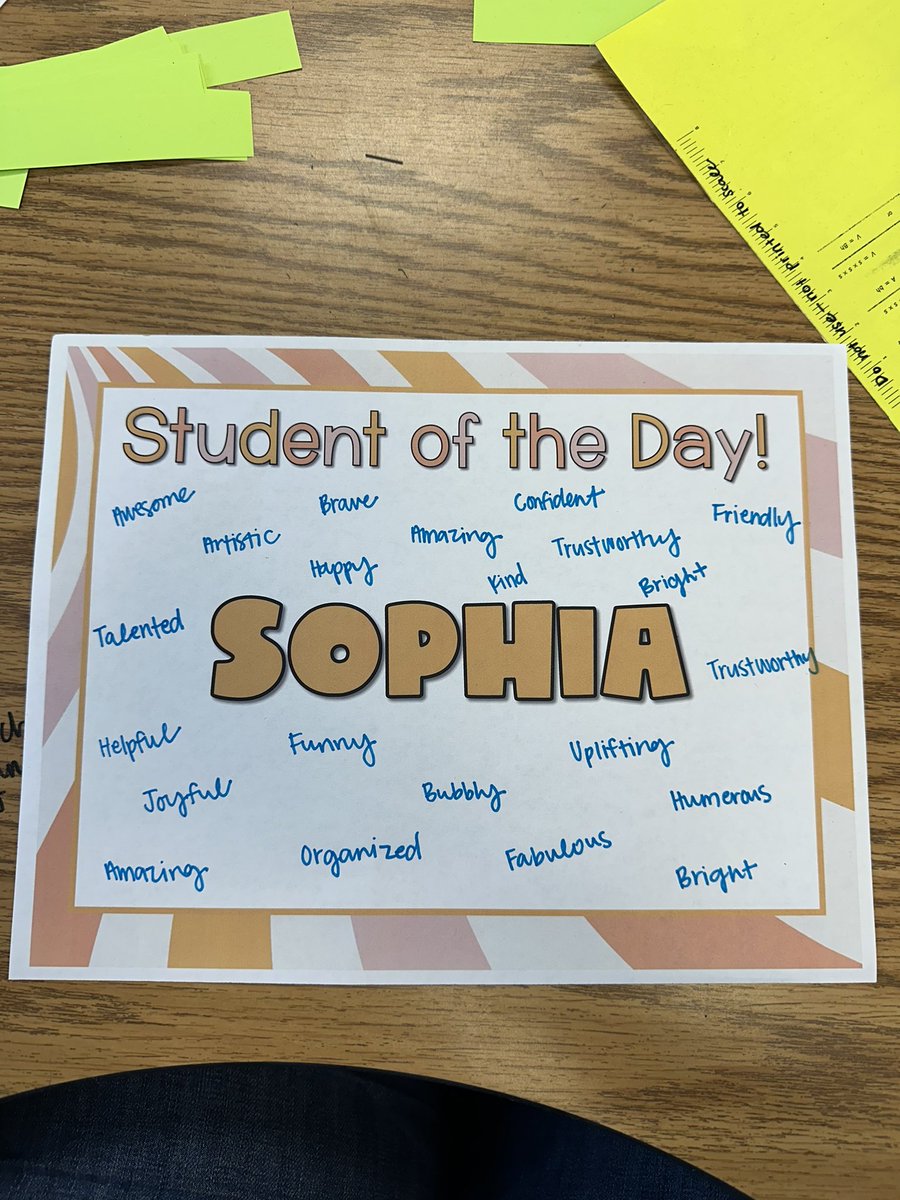 SOTD is one of my favorite end-of-year traditions. It’s a moment to affirm one another and share why every person makes our class better🤍 @FREfacts #EveryChildEveryDay #RISDbelieves