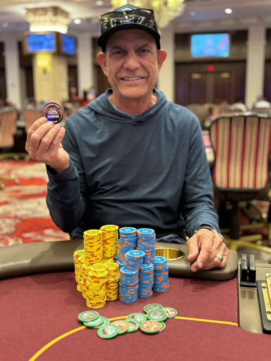 Congratulations to Craig Leto of Huntington Beach, CA who was the winner via three-way chop in our DeepStack Extravaganza Event #53 $200 NLH Bounty $5,000 guarantee on 4.29.24 Craig takes home the DeepStack Extravaganza bronze coin and $1,347 + bounties