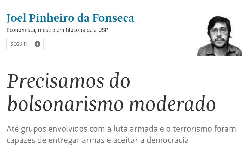 Acabo de cancelar minha assinatura da @folha. Já andava muito insatisfeito com as seções de opinião, tanto de convidados, como dos próprios editoriais. Mas esta foi a gota d'água.