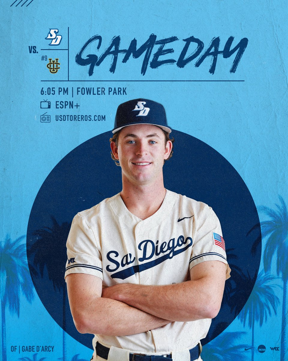 A Top-10 matchup at Fowler Park tonight. 📺: bit.ly/3WF4X5x 📻: bit.ly/3y7hLXM 📈: bit.ly/2X65BaF 🎟: bit.ly/3xZNSbZ #GoToreros