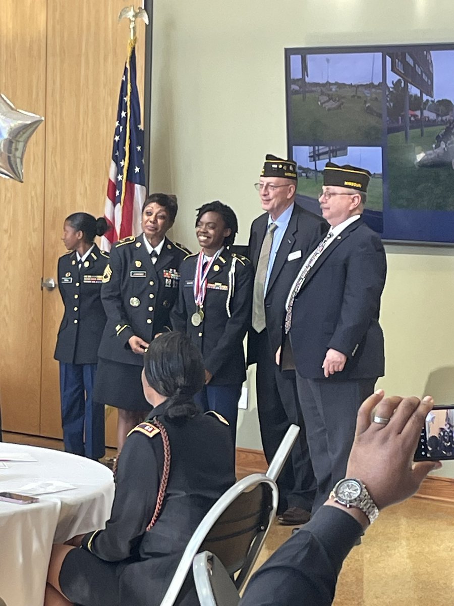 Ritenour High JROTC Honors Ceremony.  Husky Cadets being honored for excellence in leadership and service.